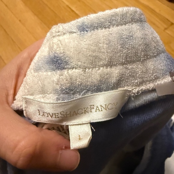 LoveShackFancy Blue and White Towel - Picture 3 of 6